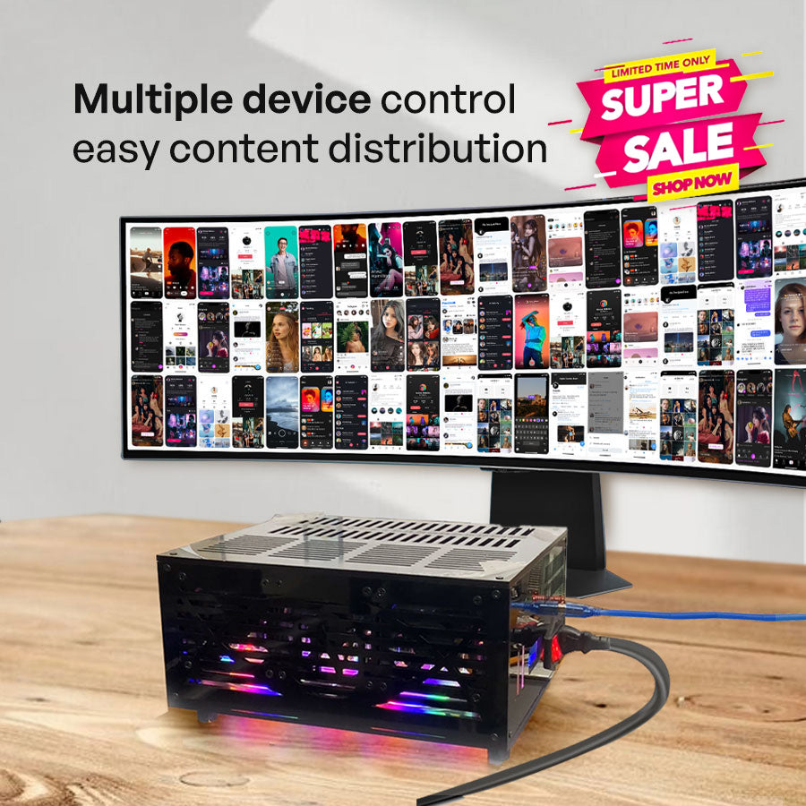 Portable mobile farm 20 phones